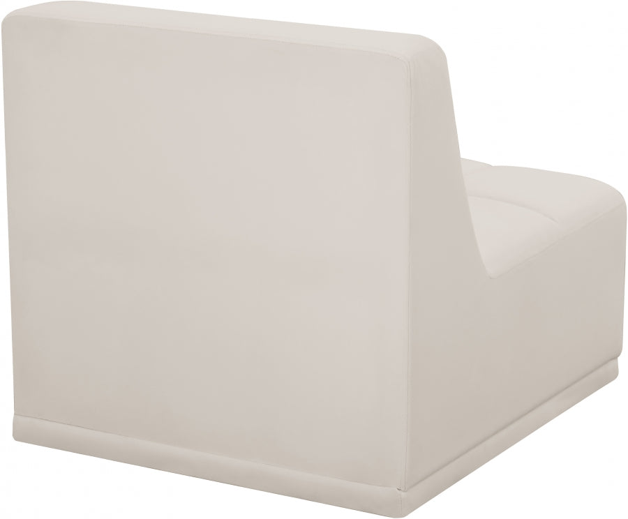 Relax Velvet Upholstered Armless Modular Chair