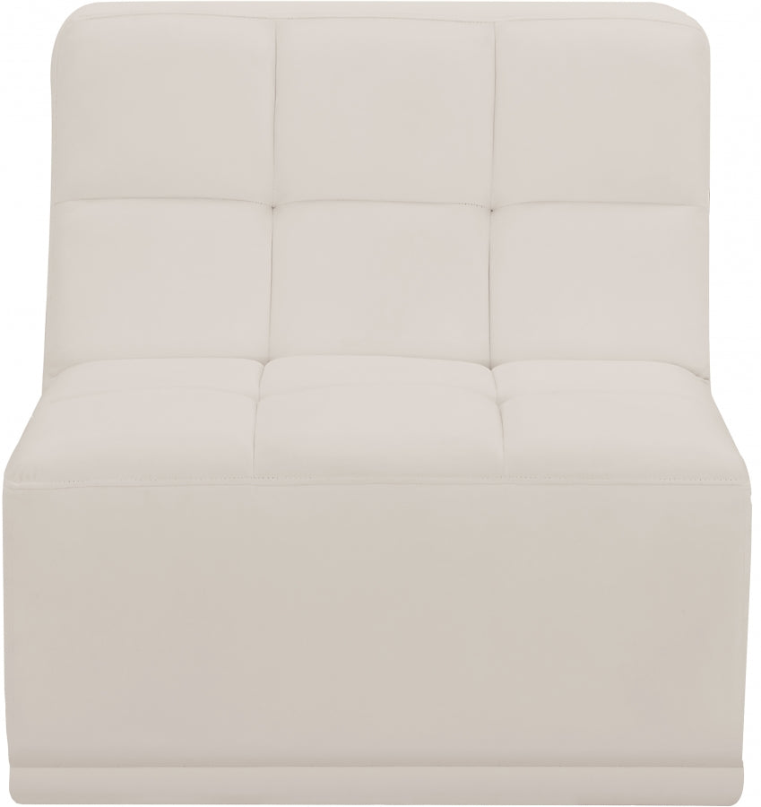 Relax Velvet Upholstered Armless Modular Chair