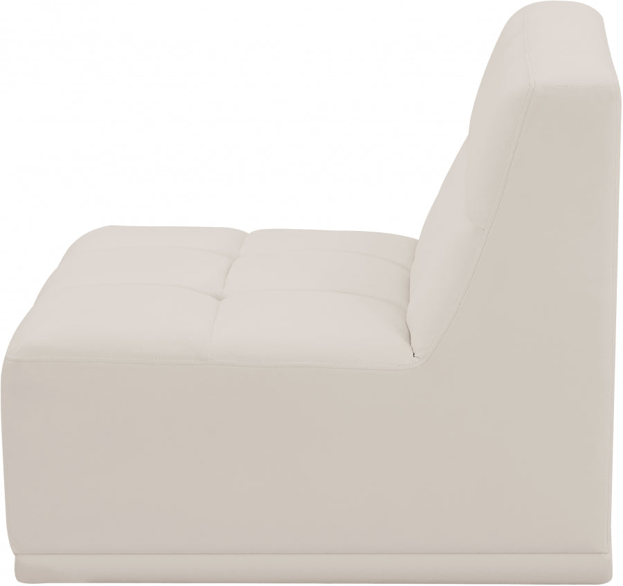 Relax Velvet Upholstered Armless Modular Chair
