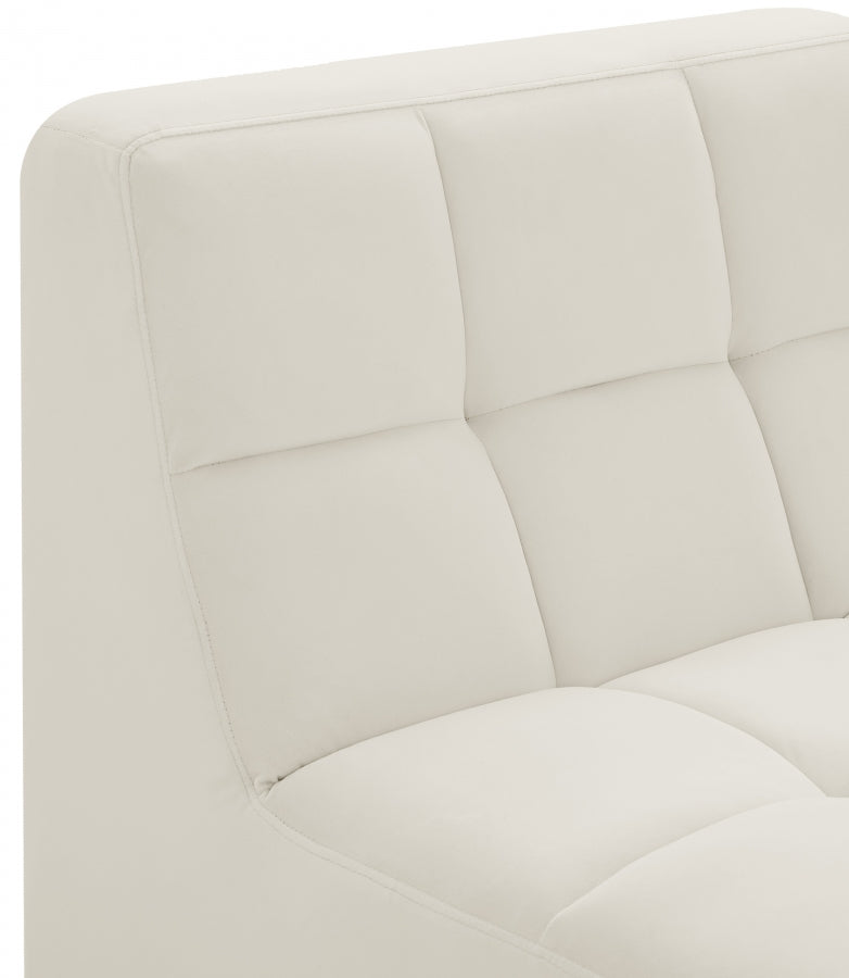 Relax Velvet Upholstered Armless Modular Chair
