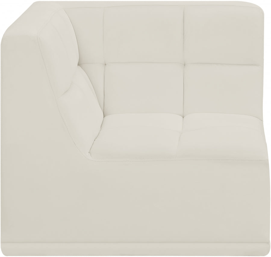 Relax Velvet Upholstered Corner Modular Chair