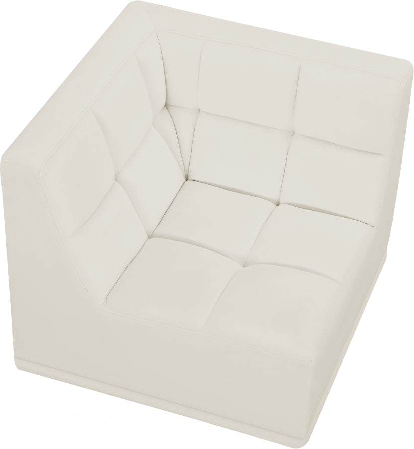 Relax Velvet Upholstered Corner Modular Chair