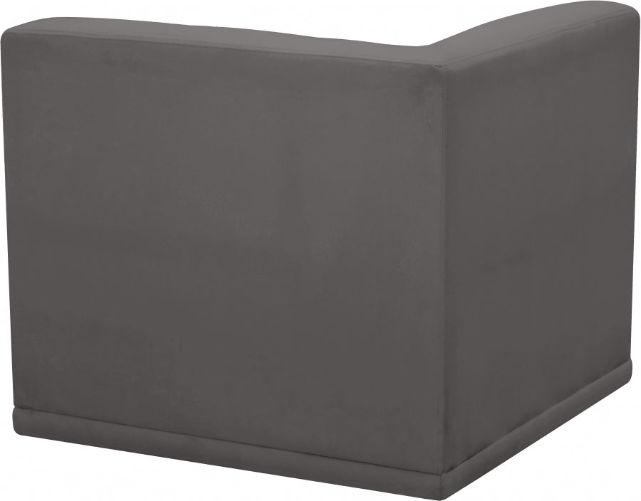 Relax Velvet Upholstered Corner Modular Chair