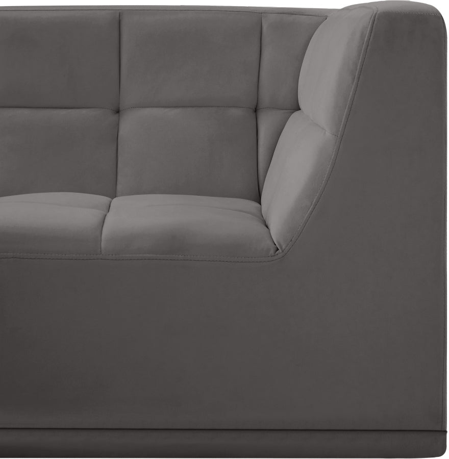Relax Velvet Upholstered Corner Modular Chair
