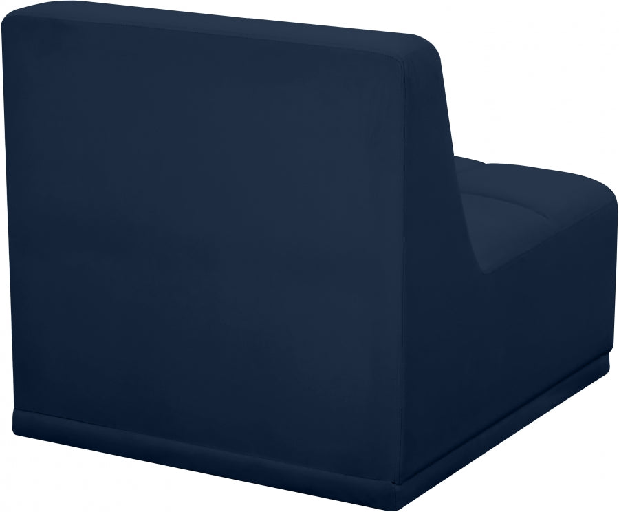Relax Velvet Upholstered Armless Modular Chair