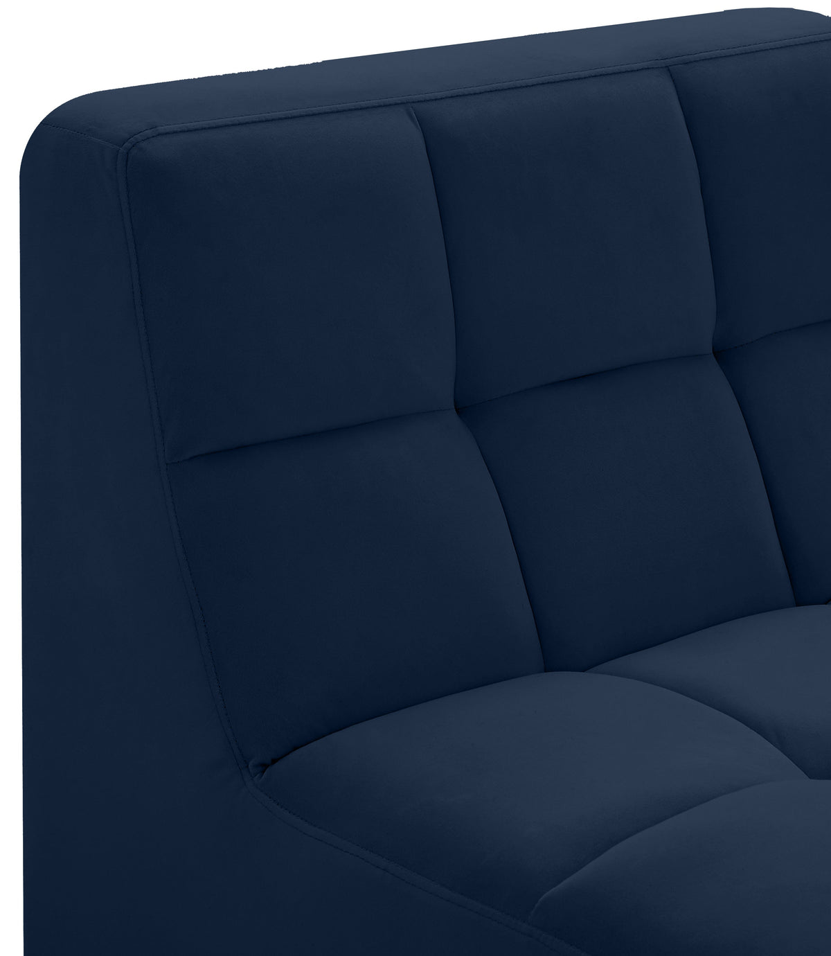 Relax Velvet Upholstered Armless Modular Chair