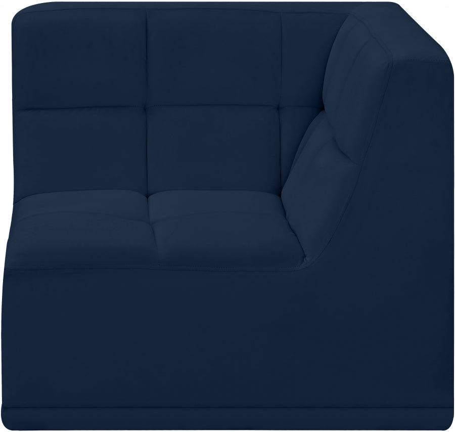 Relax Velvet Upholstered Corner Modular Chair