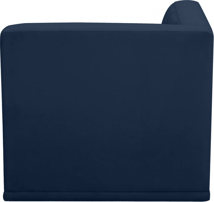 Relax Velvet Upholstered Corner Modular Chair