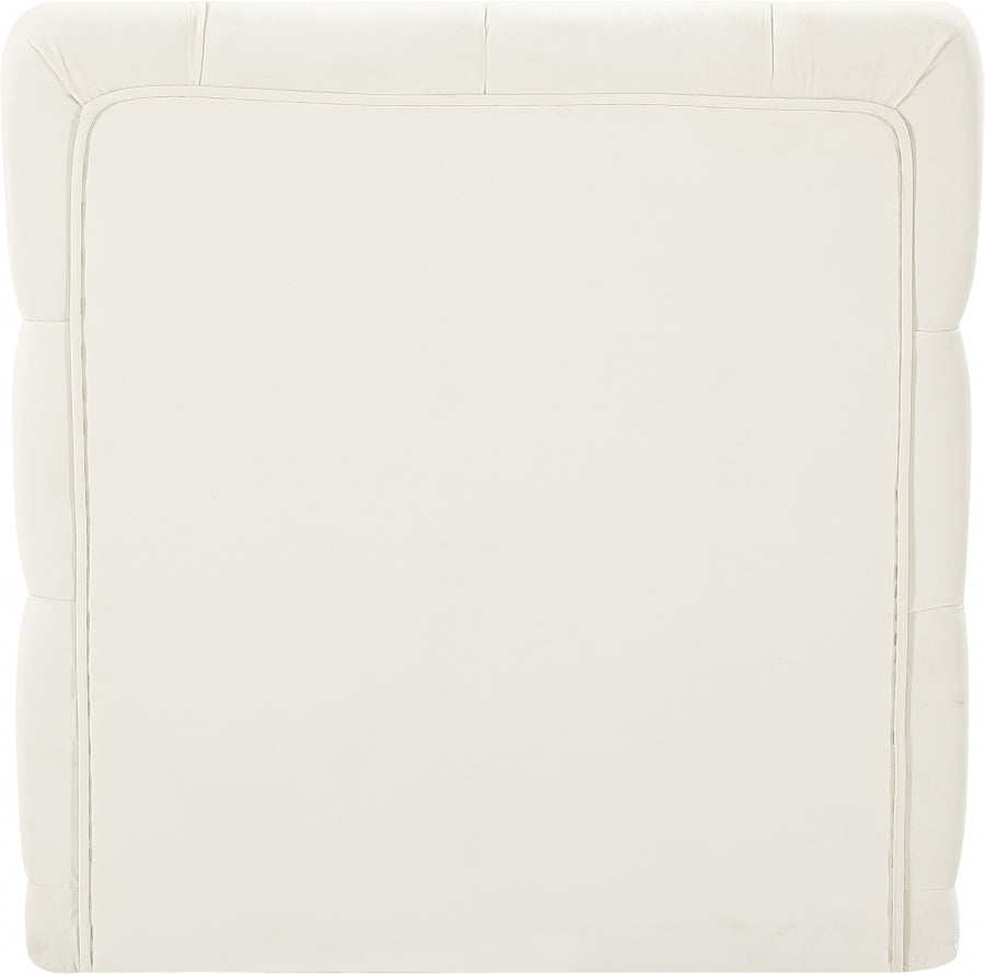 Tuft Velvet Upholstered Armless Modular Chair
