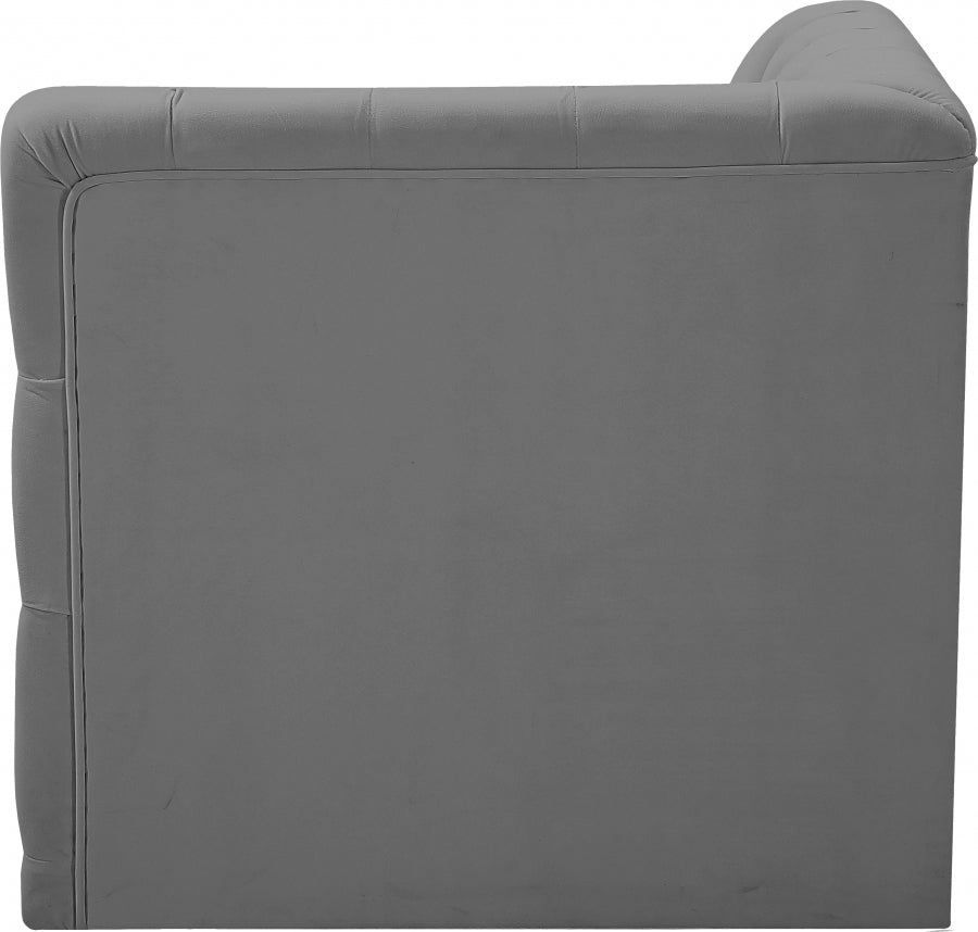 Tuft Velvet Upholstered Corner Modular Chair