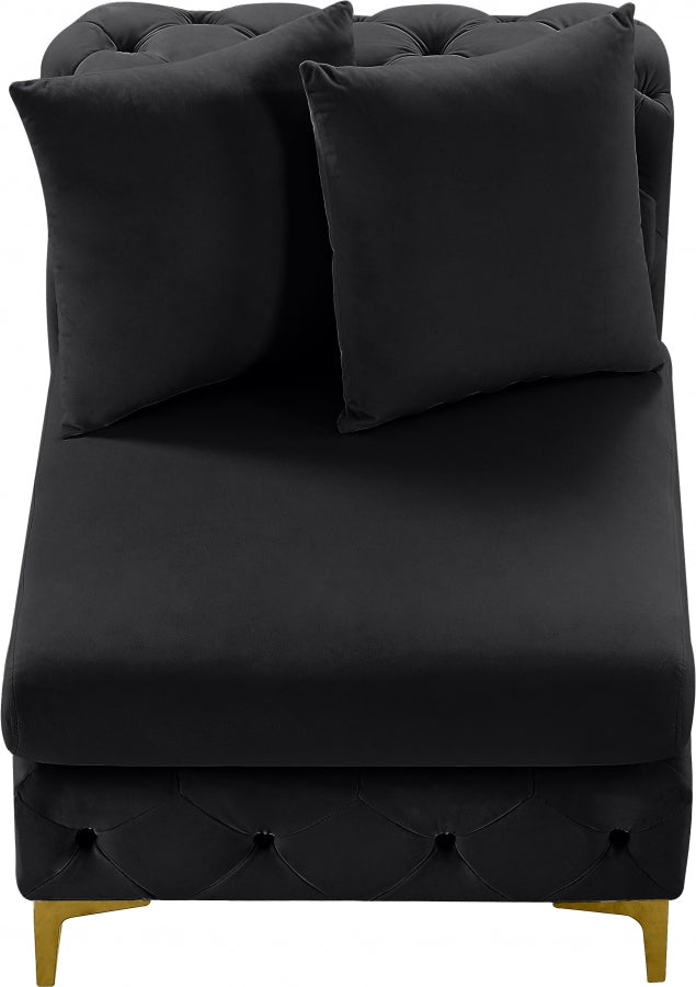 Tremblay Velvet Upholstered Armless Modular Chair