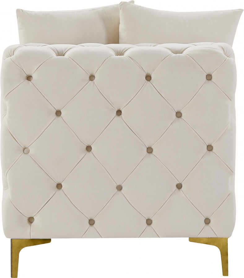 Tremblay Velvet Upholstered Armless Modular Chair