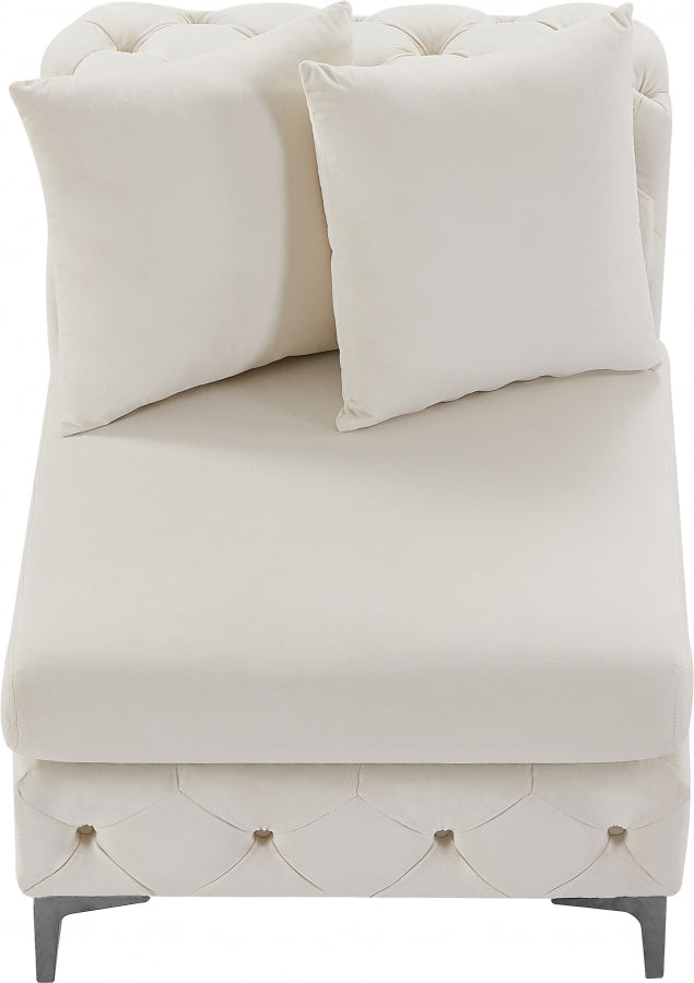 Tremblay Velvet Upholstered Armless Modular Chair