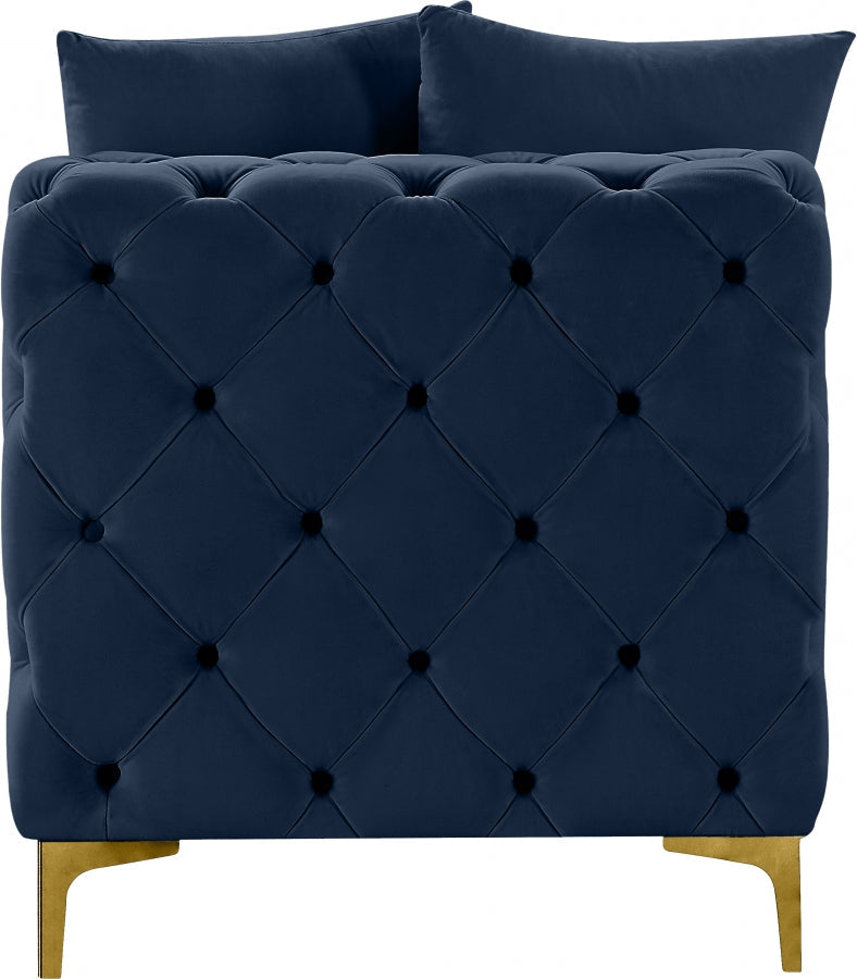 Tremblay Velvet Upholstered Armless Modular Chair