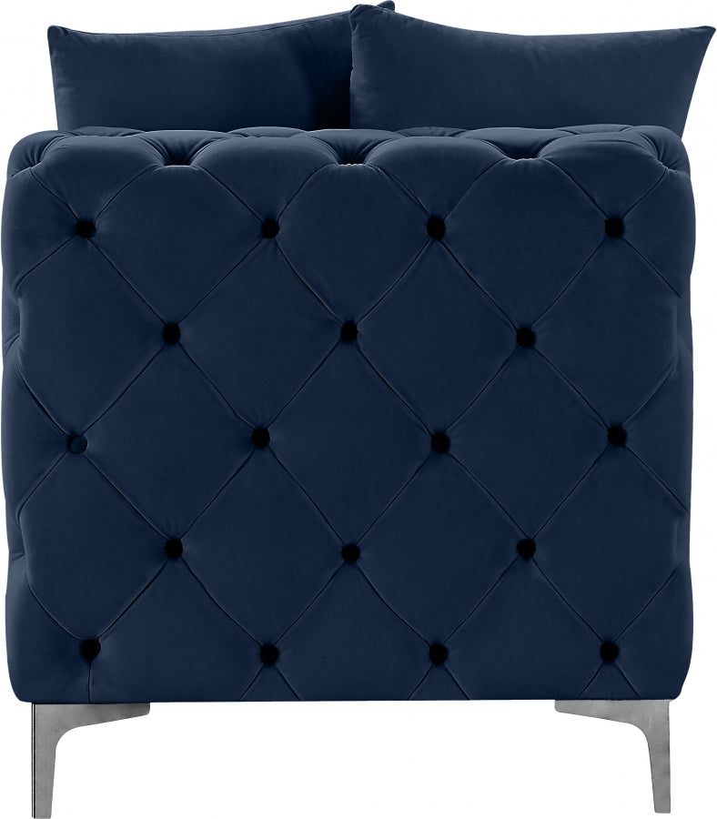 Tremblay Velvet Upholstered Armless Modular Chair
