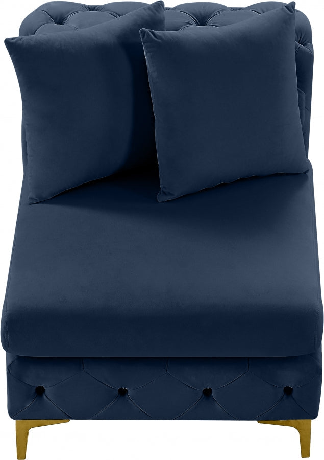 Tremblay Velvet Upholstered Armless Modular Chair