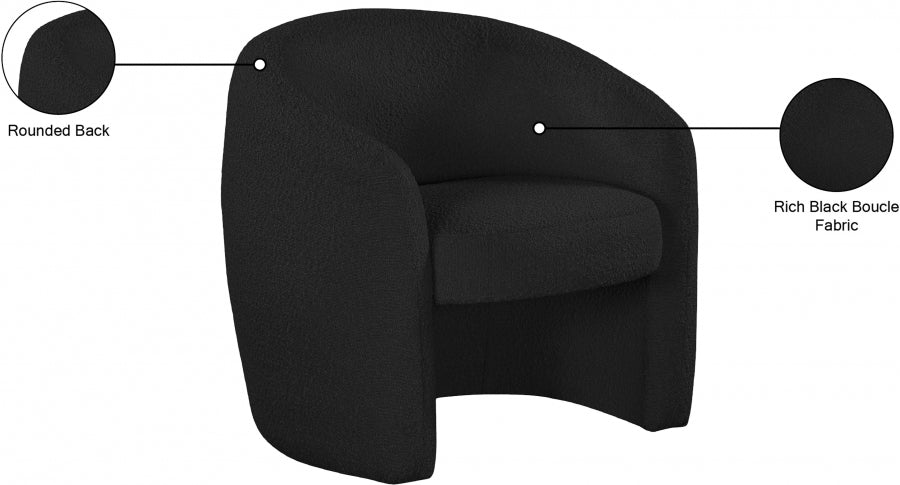 Acadia Boucle Fabric Upholstered Accent Chair