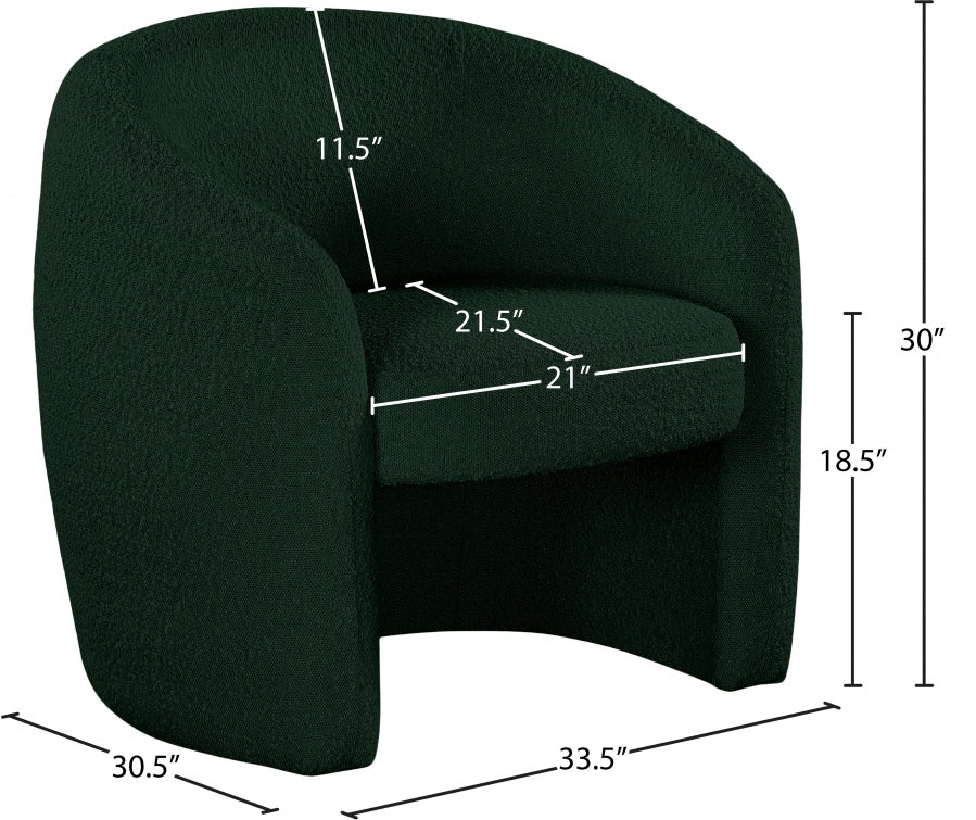 Acadia Boucle Fabric Upholstered Accent Chair