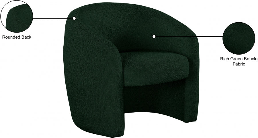 Acadia Boucle Fabric Upholstered Accent Chair