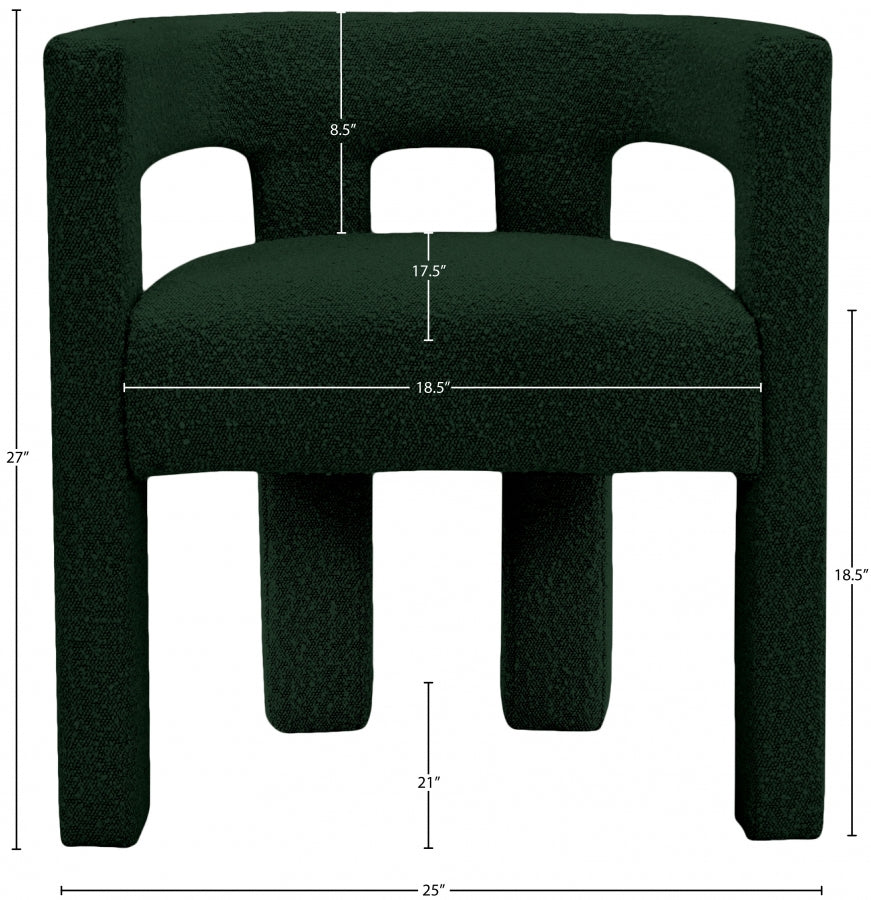 Athena Boucle Fabric Upholstered Accent | Dining Chair