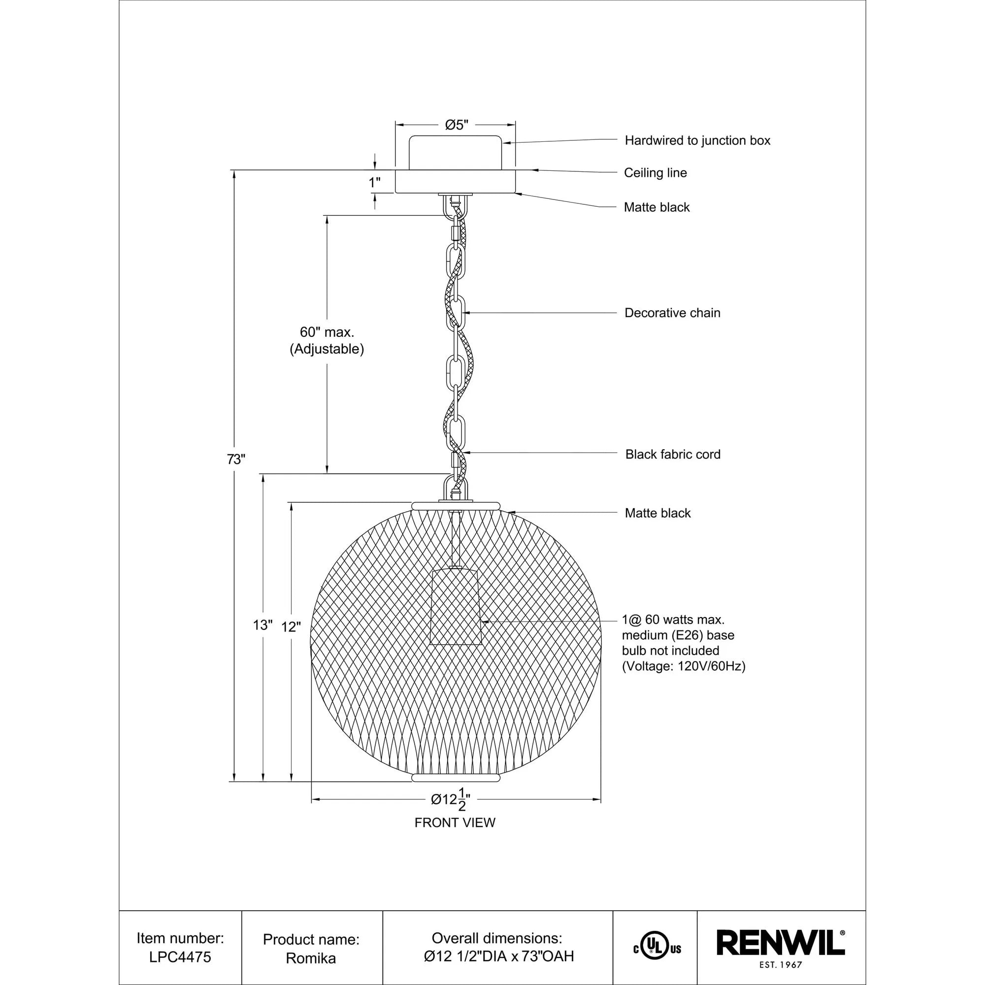 Romika Pendant Lamp