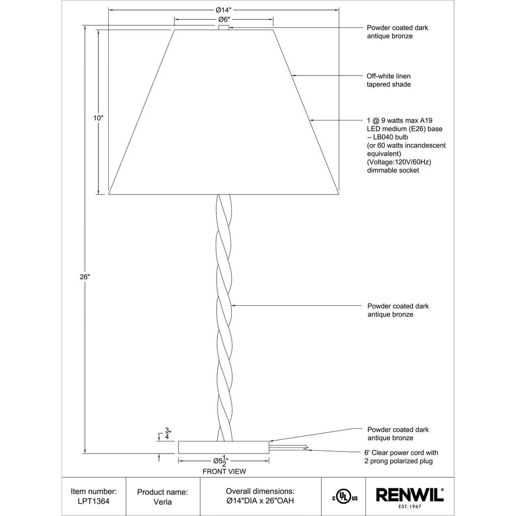 Veria Table Lamp