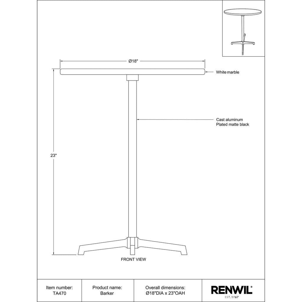 Barker Side & End Table