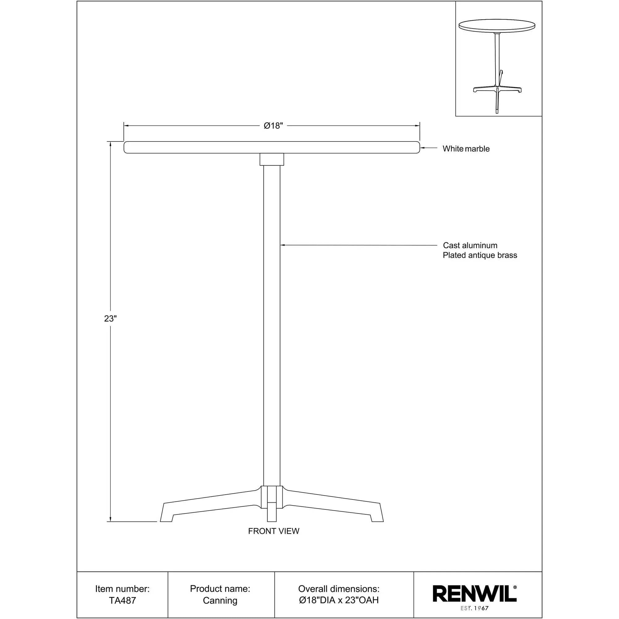 Canning Side & End Table