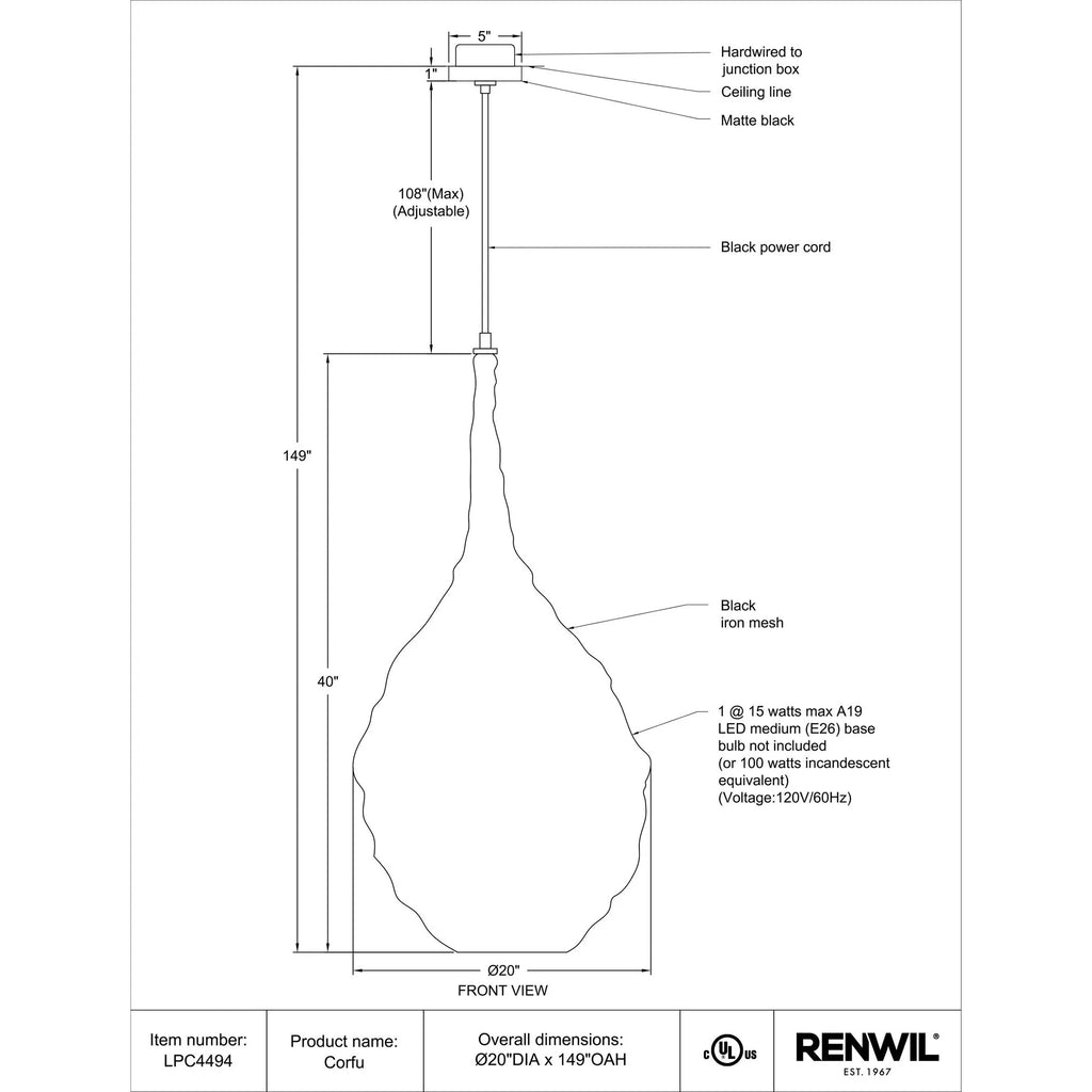 Corfu Pendant Lamp