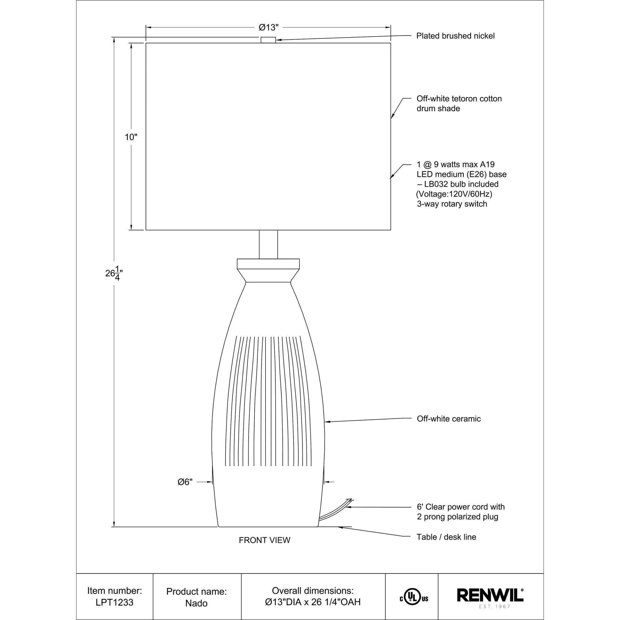 Nado Table Lamp