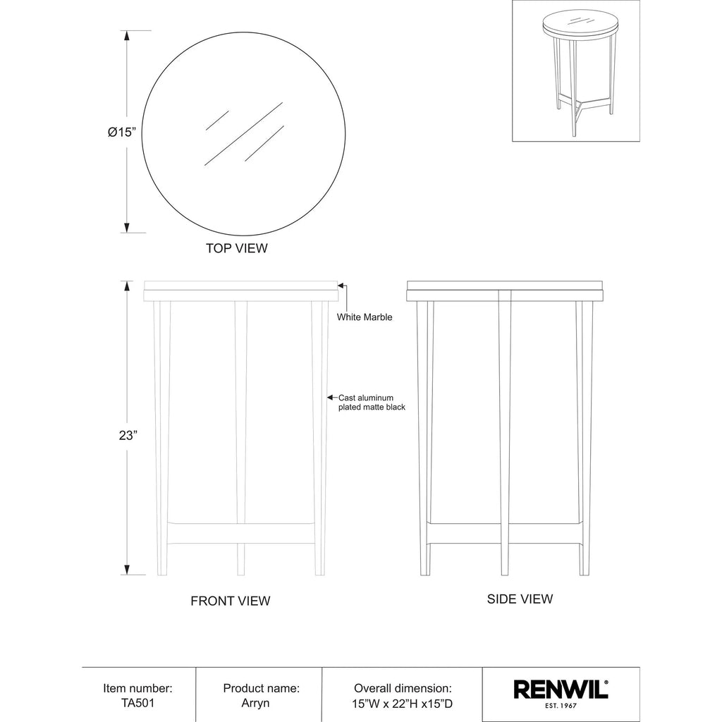 Arryn Side & End Table