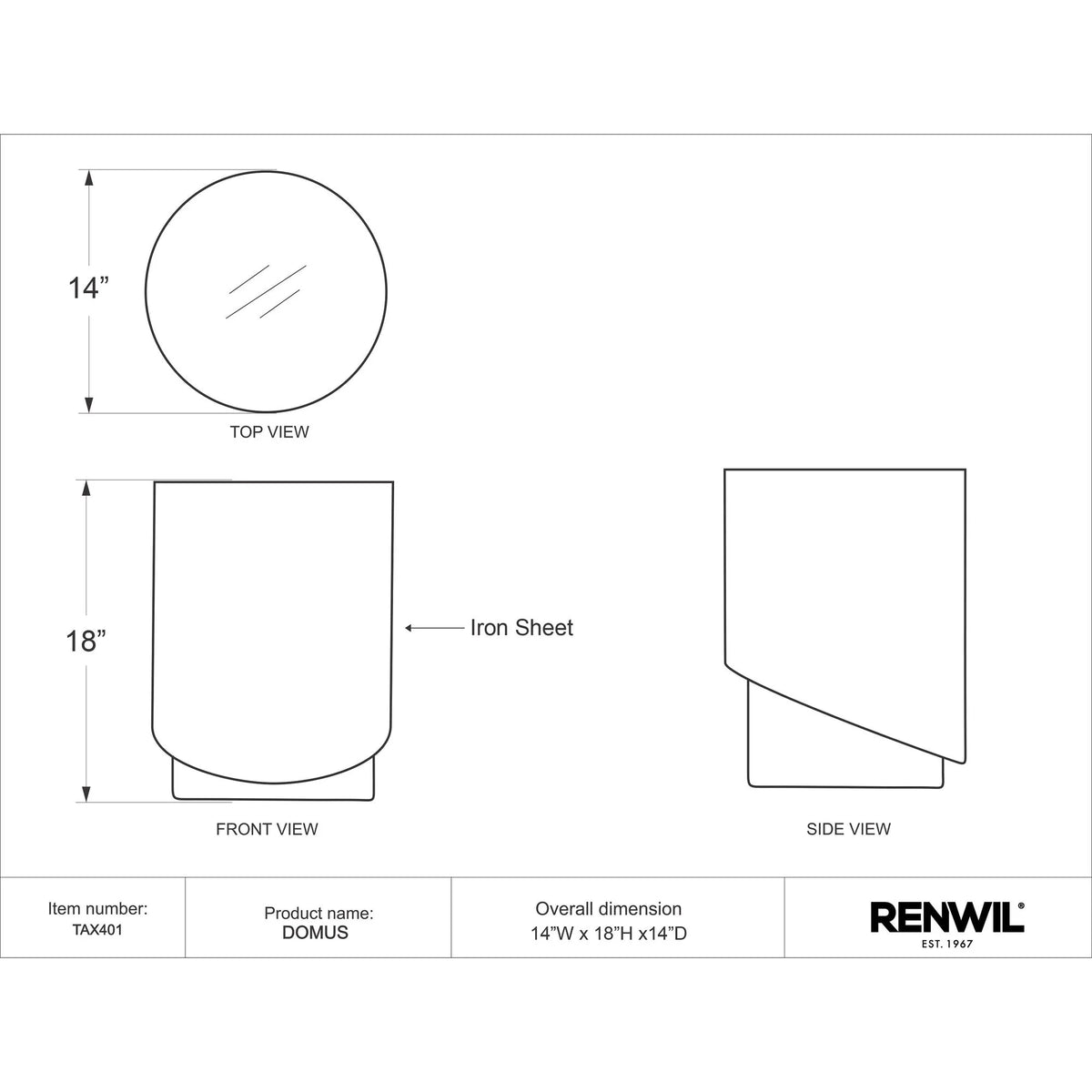 Domus Outdoor/Indoor Side Table