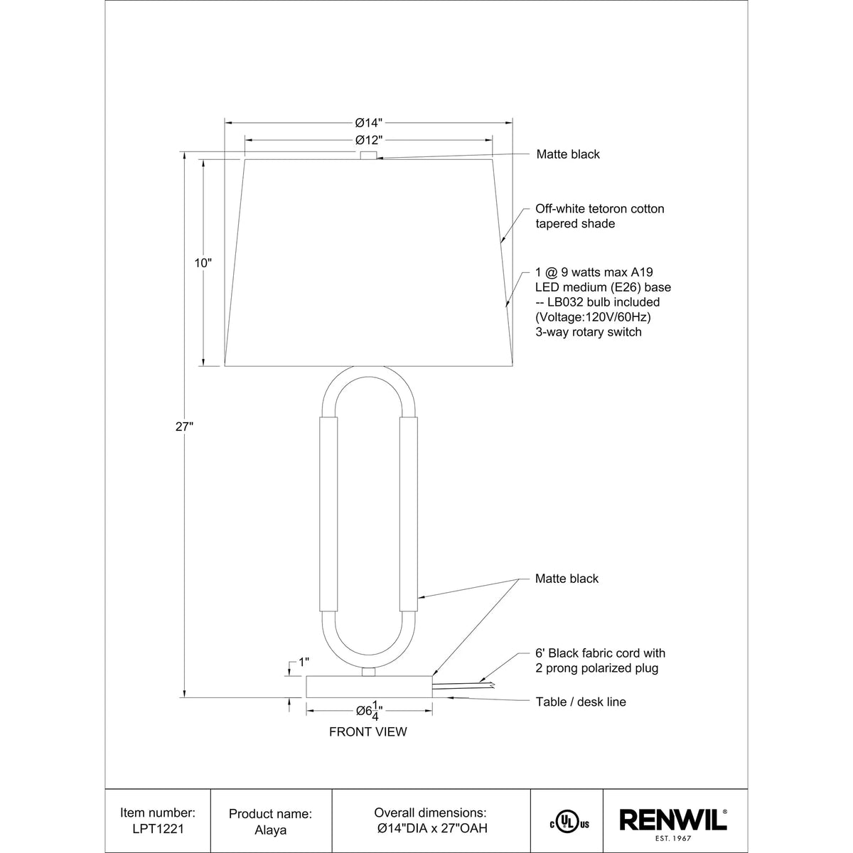 Alaya Table Lamp