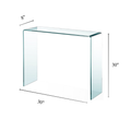 Bent Glass Console Table