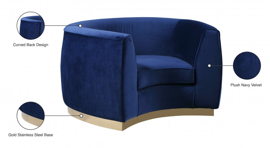 Julian Velvet Upholstered Chair