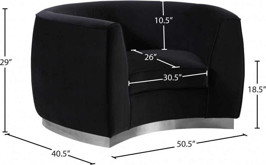 Julian Velvet Upholstered Chair