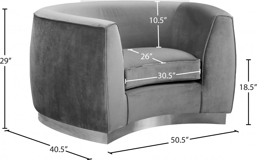 Julian Velvet Upholstered Chair