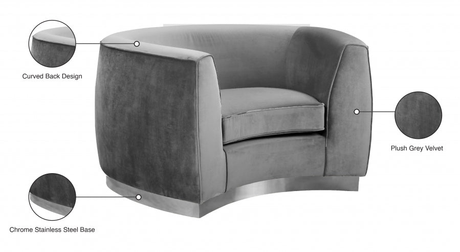 Julian Velvet Upholstered Chair