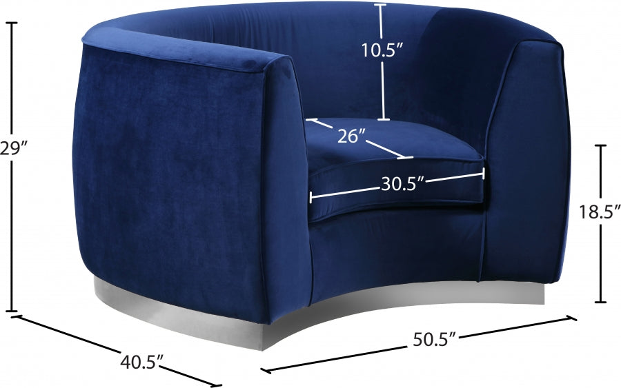 Julian Velvet Upholstered Chair