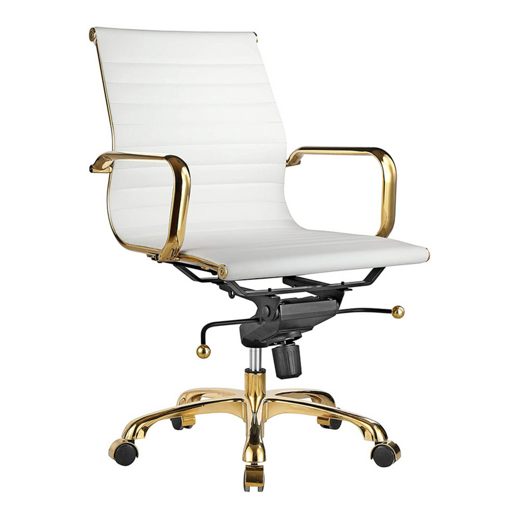 Eames Group Management Chair Gold Frame - Low Back