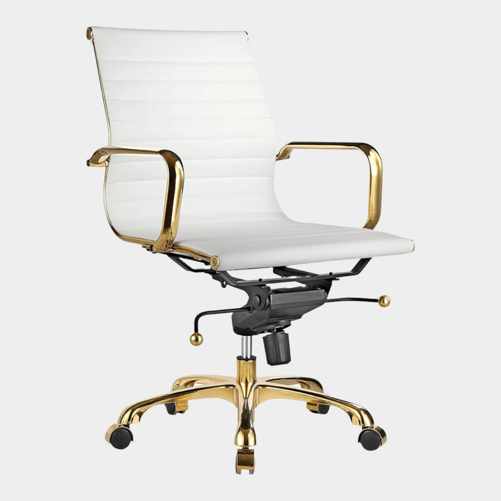 Eames Group Management Chair Gold Frame - Low Back
