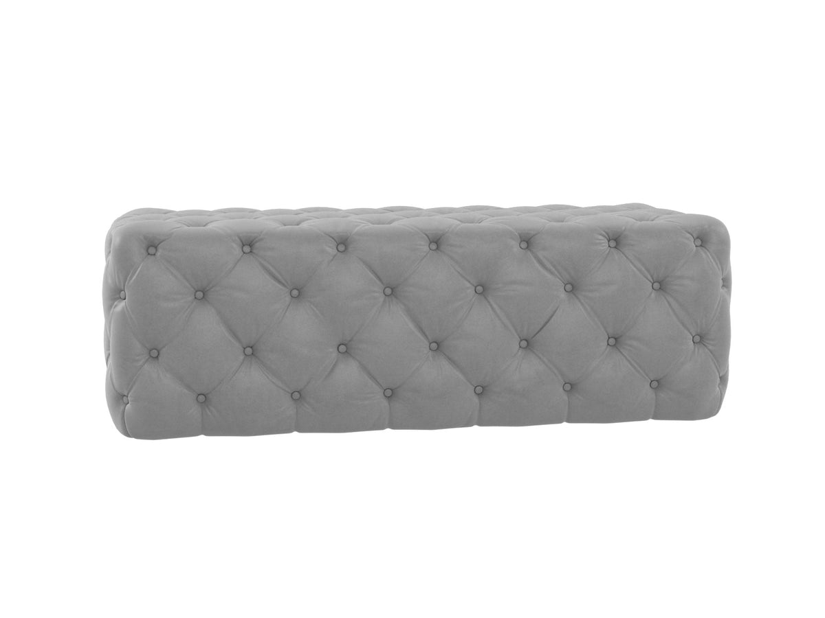 Kaylee 49" Performance Velvet Tufted Jumbo Ottoman