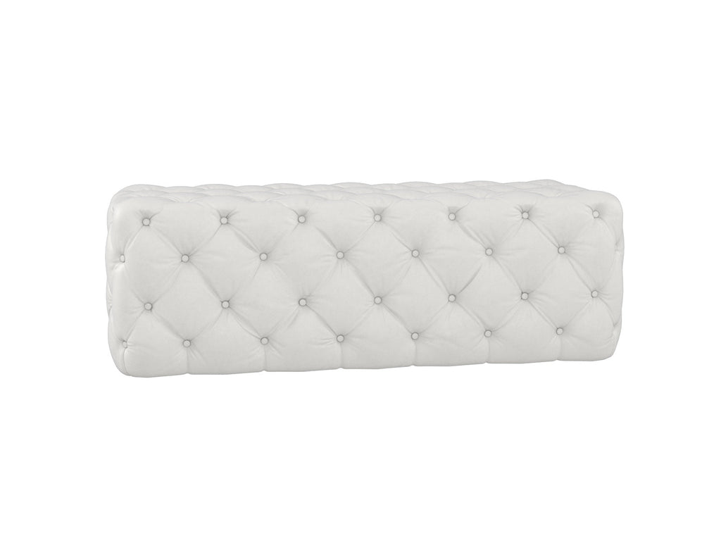 Kaylee 49" Performance Velvet Tufted Jumbo Ottoman