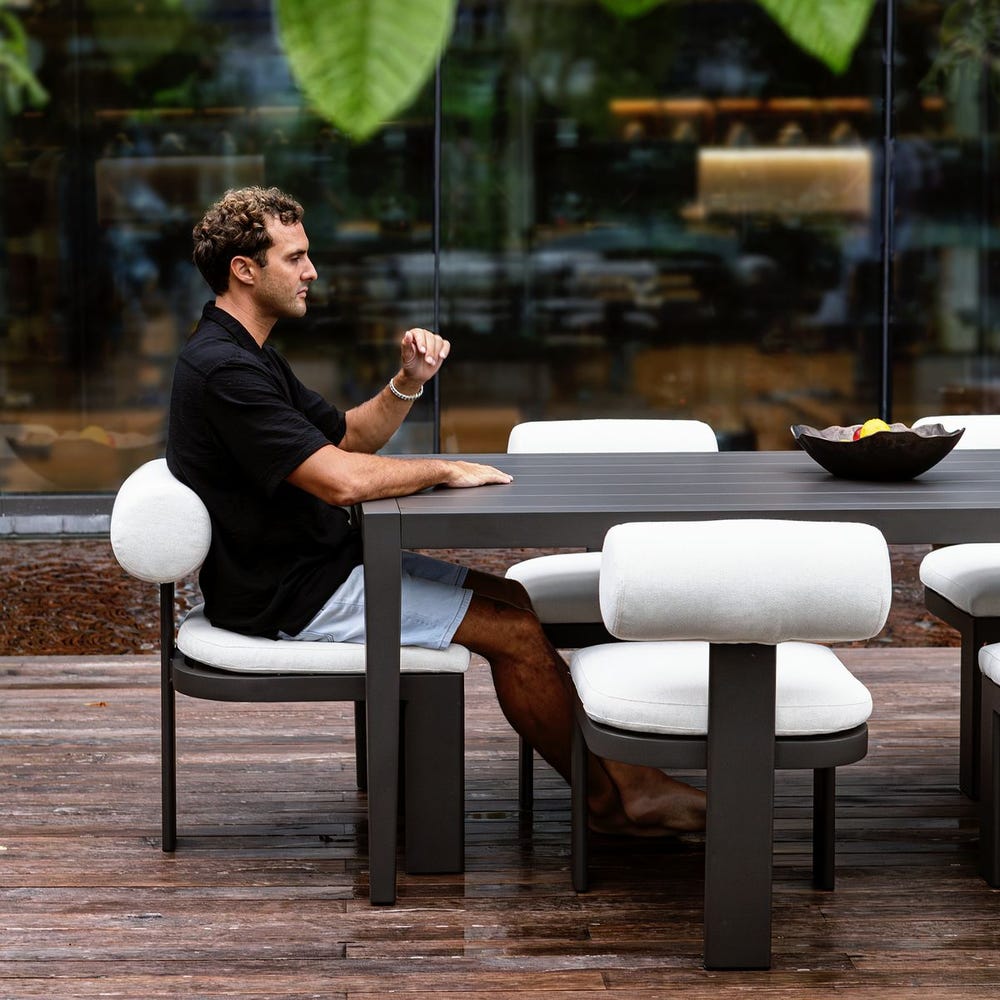 Bolster Back Outdoor Dining Chair