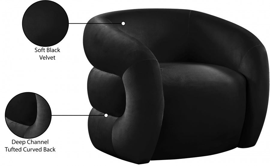 Roxbury Velvet Upholstered Accent Chair