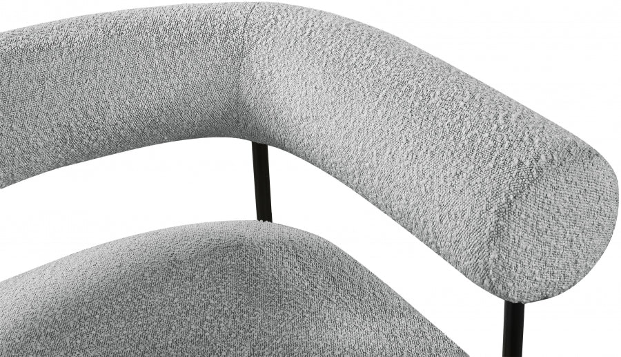 Blake Boucle Fabric Upholstered Accent Chair