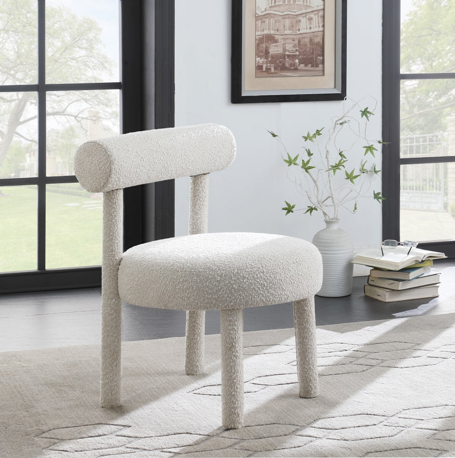 Parlor Boucle Fabric Upholstered Accent Chair