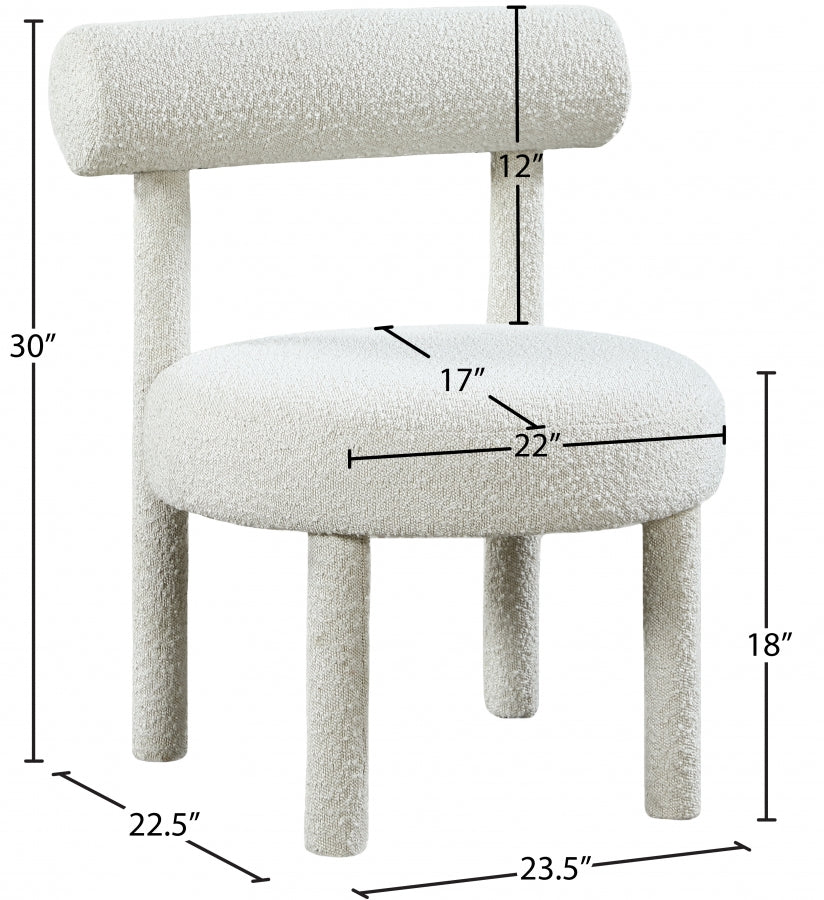 Parlor Boucle Fabric Upholstered Accent Chair