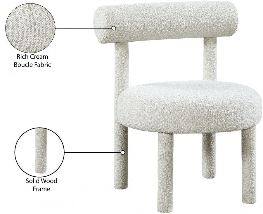 Parlor Boucle Fabric Upholstered Accent Chair