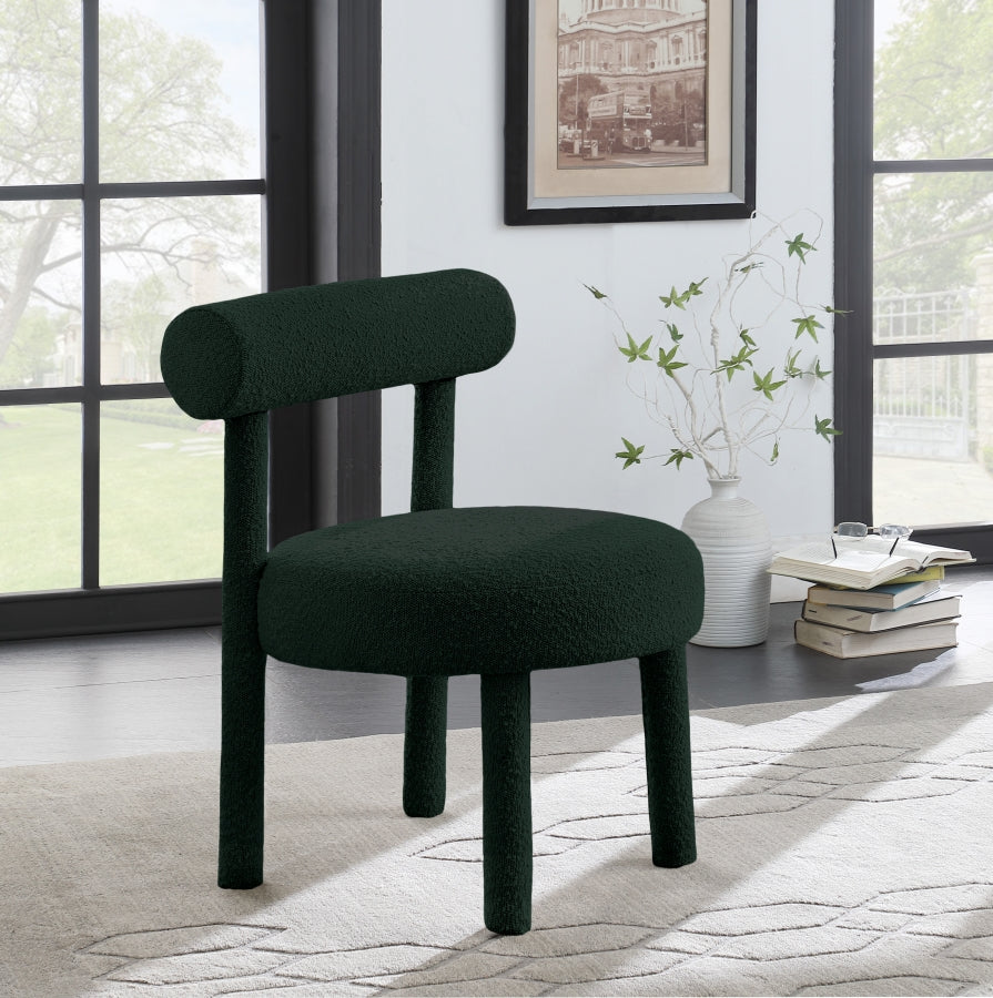 Parlor Boucle Fabric Upholstered Accent Chair